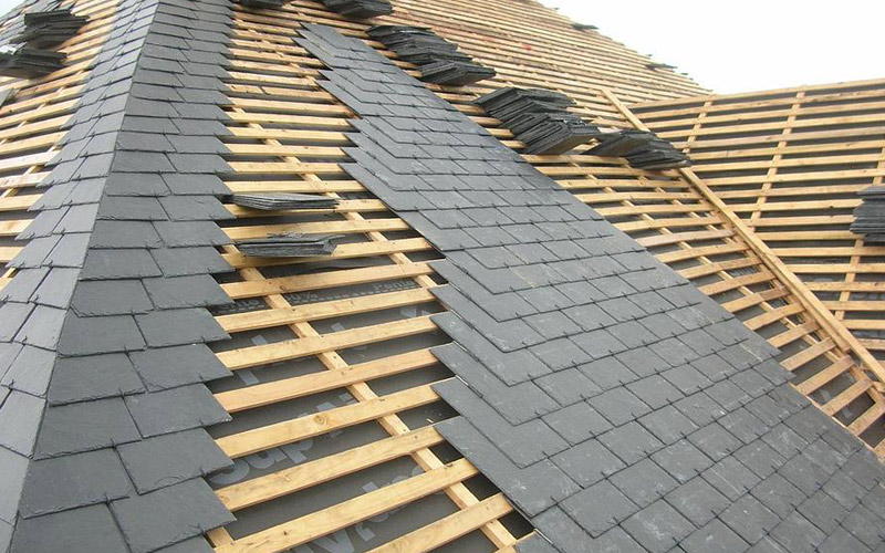 Pose d'ardoises Eternit à Dottignies